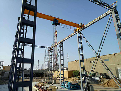 Ponte/grua rolante livre completa de pé